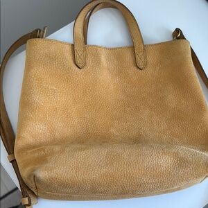 Madewell Zip-Top Transport Crossbody in Nubuck Leather